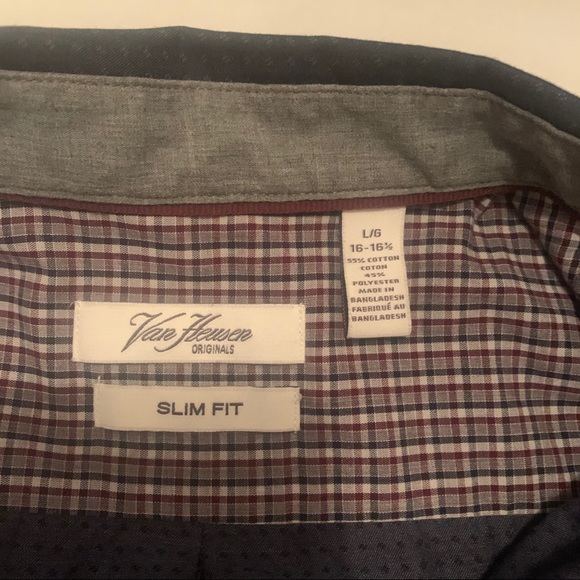 Van Heusen 1818 Men's Dress Shirt - Picture 11 of 13